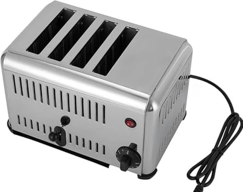 Tostadora comercial con ranuras para hornear más anchas Máquina tostadora de pan Tostadora de pan Actualizaciones Máquina para hornear pan comercial de acero inoxidable con temporizador de 1 a 5 min