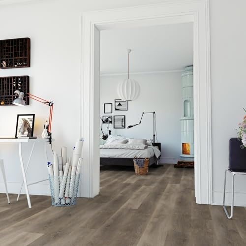 A.M.L Floor - Nachhaltiger (QNG) Klick Vinylboden - Holz-Optik - 29,99€ / m² - inkl. Trittschalldämmung - (Croatian Darkwood, Muster Stück)