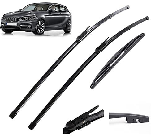 Wipers Parts 22''+18''+12''LHD Front Rear Wiper Blades Set Windshield Windscreen Window Wiper For BMW 1 Series F20 F21 2011-2018 2019