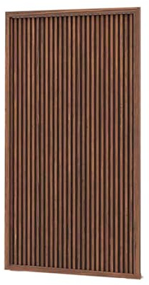 Wooden Privacy Screen With Flat Cover And Horizontal Slatted Pergolas For Outdoor AC Units, Gardens, Balconies, Patios(60x150cm)