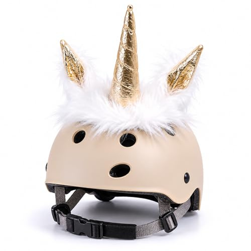 bomal Einhorn Helm Zubehör für Kinder & Erwachsene – Fahrradhelm Deko | Einhorn Helm Accessoire für Erwachsene & Kinder – für Skihelm, Fahrradhelm, Rollerhelm & Skatehelm