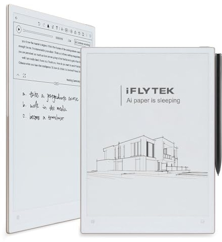 iFLYTEK AINOTE 2 E-Ink-Tablet 10,65 Zoll mit Stift, KI-Meeting-Assistent | KI-Meeting-Assistent mit 18-Sprachen-Transkription, 133 Handschriftoptionen, 14 Übersetzungsmodi und 14 Tagen Akkulaufzeit
