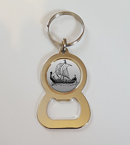 Viking Longboat Metal Bottle Opener Keyring Ideal Birthday Gift N668