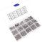 Tenlacum 520 Stück M3 M4 M5 Edelstahl Halbrundkopf Innensechskantschrauben Schrauben Muttern Sortiment Kit mit Aufbewahrungsbox -304 Edelstahl