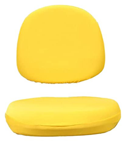 MagiDeal Housse de Chaise Pivotante Souple Extensible pour Ordinateur de Bureau, Jaune