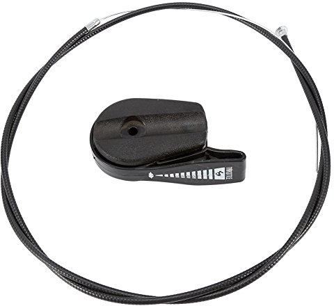 MAGT Gas-Schalter, Universal 65 Zoll (65 Zoll), Schalter, Gaszug, Steuerhebel mit Griff, Universalkabel & Starter Hebel für Rasenmäher