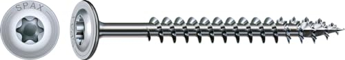 SPAX Holzbauschraube HI.FORCE, Tellerkopf, WIROX, T-STAR plus, Tellerkopfschraube (6x120 mm, 50 Stück)