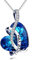 AOBOCO Kette Herz Sterling Silber Ich Liebe Dich Halskette Damen, Hochzeitstag Jahrestag Geburtstagsgeschenk für Frauen Mama Freundin Sie