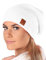 Mütze Damen Beanie Frühling Strickmützen für Damen Chemo Damenmütze in Vielen Farben Stilvolle und Bequeme Kopfbedeckung für Frühling Sommer Long Slouch Beanie mit hohem Tragecomfort (699)(Weiß)