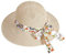 ACMEDE Chapeau de Paille Pliable Femme, Chapeau de Paille Large Bord, Capeline Plage Soleil Anti-UV Chapeau D'été avec Large Bord Chapeau de Plage Soleil Visière Casquette