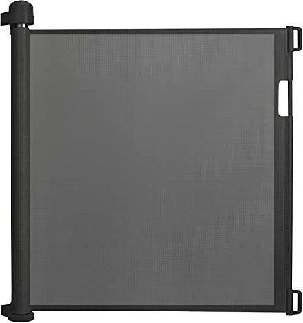 UISEBRT Cancelletto estensibile per scale 0-150cm, Cancelletto per Bambini e Animali Estensibile, cancelletto sicurezza bambini per interni ed esterni, Nero