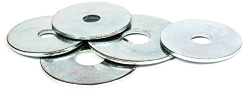 Arandela de reparación plana grande M4 x 20 mm x 1,25 mm de acero para reparación de guardabarros de carrocería de coche (paquete de 20)