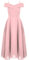 IEFIEL Enfant Robe Princesse Soirée Mariage Cérémonie Fille Bretelle Robe de Demoiselle d'honneur Fleur Hors Epaules Dénudées Corsage Taille Haute Z Rose 12 Ans