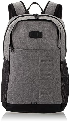 PUMA S Backpack, Unisex-Erwachsene Rucksack, Medium Gray Heather, OSFA -