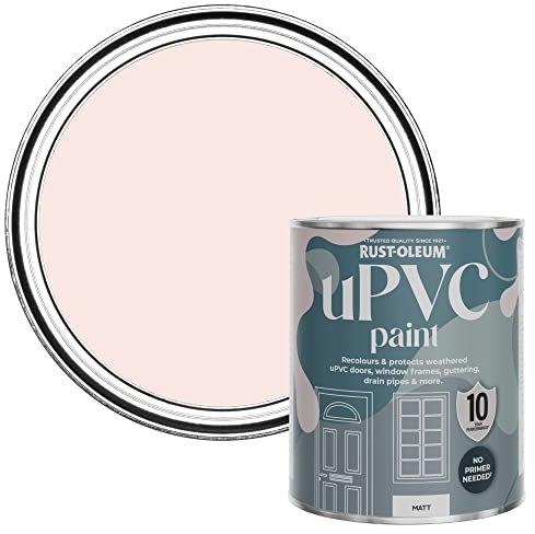 Rust-Oleum Pink uPVC Door and Window Paint in Matt Finish - Strawberry Vanilla 750ml