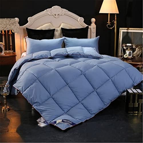 Haitpant Four Seasons 100% Gänsedaunen-Bettdecke, gefüllt für Einzelbett, Doppelbett, dicke Decke, einfarbig