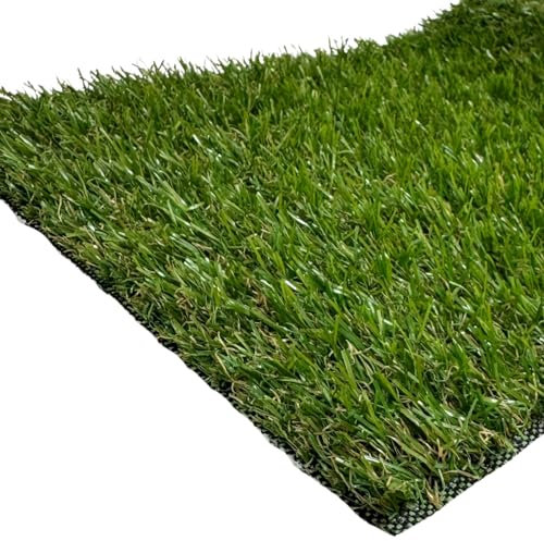 Rollos de Césped Artificial 20mm. Ideal para Terrazas, Patios, Jardines. Multitud de Formatos disponibles de Corte. Mod Benidorm (2mx1m = 2m2)