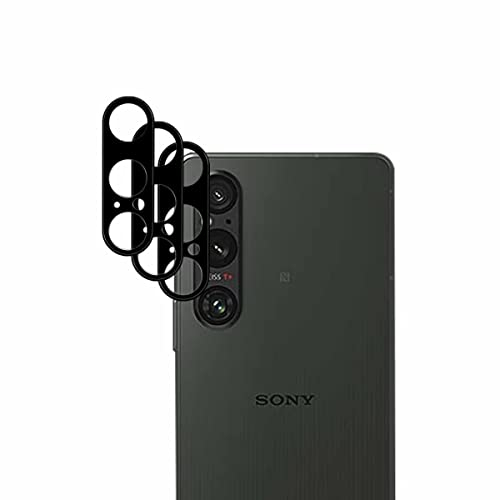 Yiunssy Kameraschutz für Sony Xperia 1 V Kamera Schutzfolie,Anti-Kratzen Kamera Panzer Schutz Glas [3 Stück] /Hüllenfreundlich/9H Kameraschutz Schutzglas für Sony Xperia 1 V