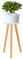 Tabouret de Plante Tabouret de Fleur Tabouret D'affichage, Petit Support de Plante de Table D'appoint Rond en Bois, Support de Support en Pot de Fleur Moderne, Support de Jardinière Haut(20*42)