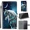 for Samsung Galaxy S9 Plus S9+ Case, PU Leather Wallet Book Flip Folio Stand View Cover Pouch Compatible with Samsung S9 Plus Phone Case (Wolf)