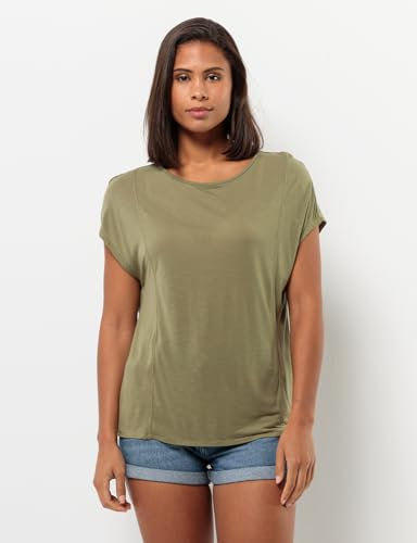 Jack Wolfskin Damen Mola T W T-Shirt, Bay Leaf, Large