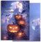 10 Halloween Karten Einladungskarten Einladung Jungen Mädchen Geburtstag Party Erwachsene Motiv Halloweenparty Grusel-Party Horror-Party Set gruselig Kürbisse Elegant
