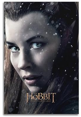 VZRSQZK Filmposter Hobbit Tauriel, dekoratives Gemälde, Leinwand-Wandposter und Kunstdruck, modernes Familienschlafzimmer-Dekor-Poster, 20 x 30 cm