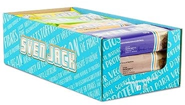 Sven Jack (Energy Cake) BEST OF Haferriegel Mix Box 24x 125g I Original Haferflocken Energieriegel I Vegane Haferriegel I Langkettige Kohlenhydrate & wenig Zucker I Fitness Riegel I Müsliriegel
