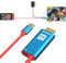 Station d'accueil pour Nintendo Switch et OLED, câble adaptateur USB C vers HDMI, 2 m, écran de projection portable 4K, station d'accueil pour ordinateur portable/iPhone 15/Samsung/console Steam