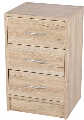 Urban Living Kommode PRATIK mit 3 Schubladen 38 x 34 x H 60 cm Sideboard