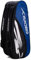 HUNDRED Cosmogear Badminton Kit-Tasche (Schwarz/Royal Blau) | Doppelter Reißverschluss | Tasche mit Reißverschlusstasche vorne | Material: Polyester | Gepolsterte Rückengurte | Einfacher Tragegriff