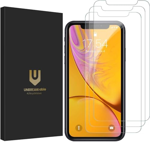 UNBREAKcable Schutzfolie [3er Pack] für iPhone 11 und XR (6.1 Zoll)