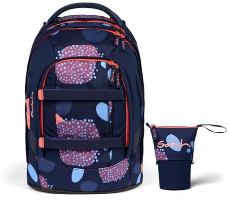 Satch Pack Schulrucksack Set 2tlg. inkl. Pencil Sider (Coral Reef)