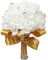 iSpchen Brautstrauß Hochzeit Romantischer Schaumstoff-Hochzeitsstrauß glänzende Strasssteine Brautstrauß für Partys Kirchen Hochzeitsdekoration,Gold