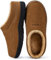 HomeTop Herren Mokassin Hausschuhe Weiche Warme Rutschfeste Memory Schaumstoff Innen Pantoffeln mit flauschigem Futter Kastanie,46-47 EU