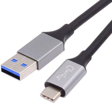 chenyang Cable USB A a USB C, USB 3.1 Gen 2 10Gbps 15W 5V 3A cable de extensión de transferencia de datos de carga rápida 0,3 m