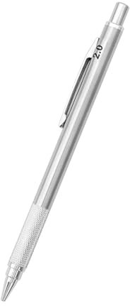 Porte-mine mécanique automatique en métal pour charpentier 0,30 mm à 2,0 mm crayon à dessin pour marquer des croquis