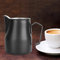 Pichet à café à Longue Bouche de 500 ML pour Barista, Résistant à la Chaleur et Facile à Nettoyer, adapté pour Les Cafés et Les Salons de thé au Lait (Black)