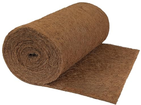 Montafox Kokosmatte 25 cm x 10 m Winterschutz Liner für Pflanzen | Naturlatex, Naturprodukt, Baumschutz, Blumenschutz, Nager, Kleintiere, Garten, Balkon, Winter, braun, Haustiermatte