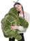 Schildkröte Kuscheltier - Große Grüne Plüschschildkröte, Weiches Flauschiges Plüschtier (25 cm, Grün)