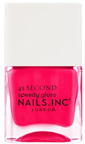 Nails Inc - NO BAD DAYS IN NOTTING HILL Vernis à ongles Quick Drying - Rose corail - Séchage rapide 45 secondes - Renforcement ongles avec hexanal, calcium, magnésium - Cruelty Free - Manucure parfait
