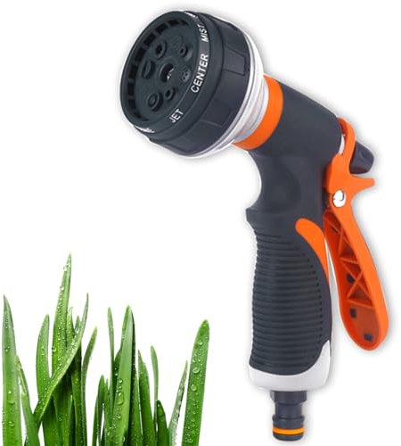 Pistolet Pulvérisateur à Débit d'eau Réglable - Douchette de Jardin Haute Pression - Douchette de Jardin pour Arrosage - Douchette de Jardin - 8 Modèles d'arrosage - Pour le Lavage de Voiture de ﻿