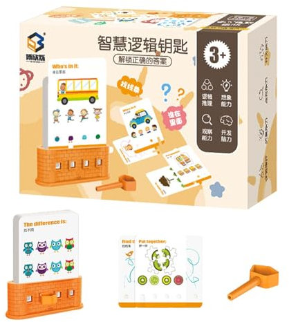 Juguete con llave y candado para niños,Juguete con llave y candado para niños pequeños | Juguete de pensamiento de aprendizaje temprano - Juguete de pensamiento creativo, juguete de pensamiento de apr