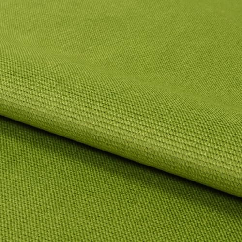 Fabreco - Samtstoff Meterware KRONTOS (100 x 145 cm) - Polsterstoff Möbelstoff Meterware – Bezugsstoff Möbelstoff - Stoffe zum Nähen - Weicher Samt Stoffe für Stühle & Sofa Beziehen (Hellgrün)