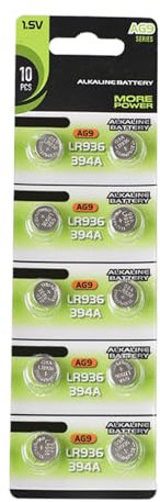 Sanerfa 10pcs/20pcs Alkaline Button Cell Batteries 1.55V Coin Cell Batteries for Watches Calculators AG7/LR57 AG8/LR55