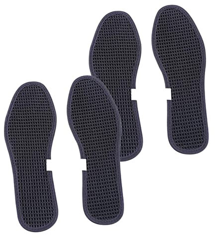 PEPLAYTAL 2paare Bambuskohle Einlegesohlen Atmungsaktive Fußpflegesohlen Für Komfort Und Geruchskontrolle Schwarz Für Sport Und Alltag