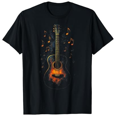 Akustik Gitarre Rocker Melodie Akustik Gitarre T-Shirt