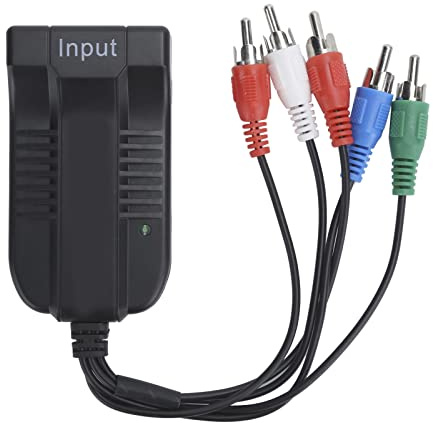 KIMISS HDMI-Compatible to YPBPR Converter - Video R/L Audio Adapter for HDTV, 1080P Resolution