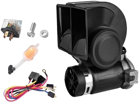 Motorrad Hupe Lufthorn Hupe, 12V Auto Lufthupe, Hohe Lautstärke Air Horn, Schneckenhupe, HornAutohupe 130 dB für Auto Motorrad Elektrofahrrad LKW geeignet