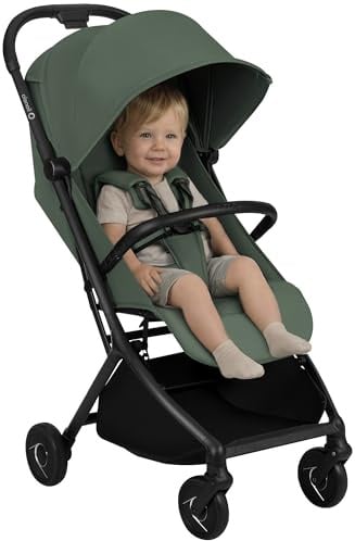 Lionelo Sia Reisebuggy ultraleicht & ultrakompakt faltbar, 5,9 kg | bis 22 kg, 6 Monaten bis 4 Jahre, Liegeposition, Federung, UPF50+ Verdeck, Moskitonetz, Einkaufskorb 3 kg, Becherhalter